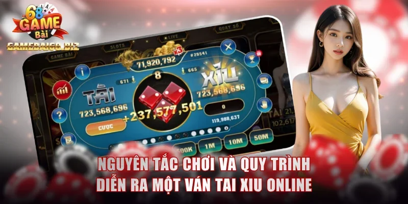 Nguyên tắc chơi và quy trình diễn ra một ván tai xiu online